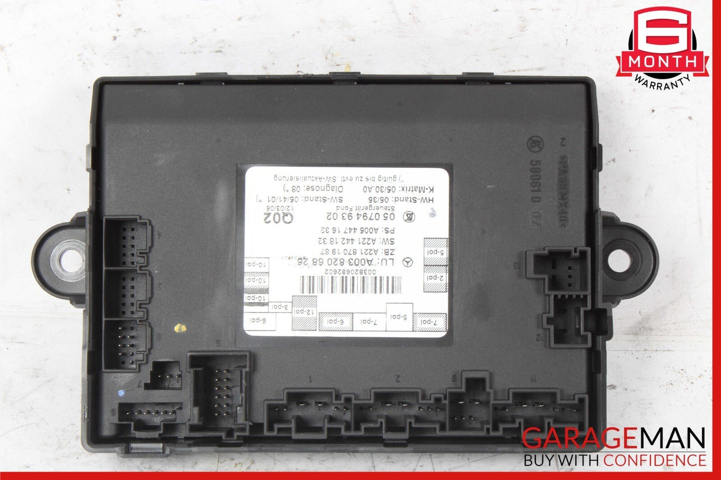 07-13 Mercedes W221 S550 S400 S63 AMG Rear Right / Left Door Control Module Unit