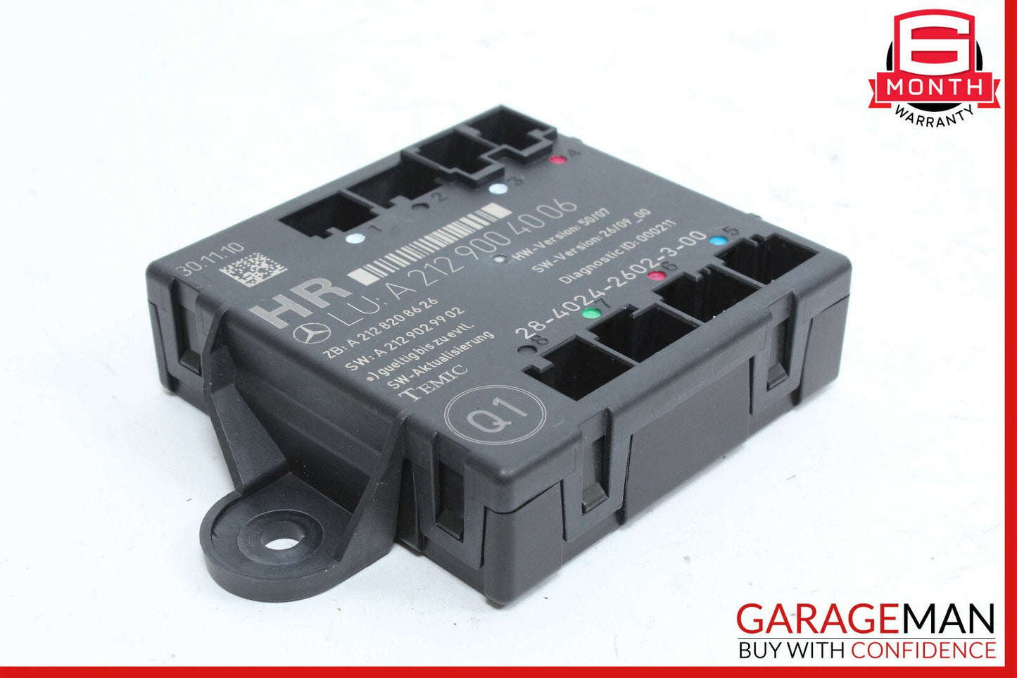 08-18 Mercedes W212 E350 C350 Rear Right Side Door Control Module 2129004006 OEM
