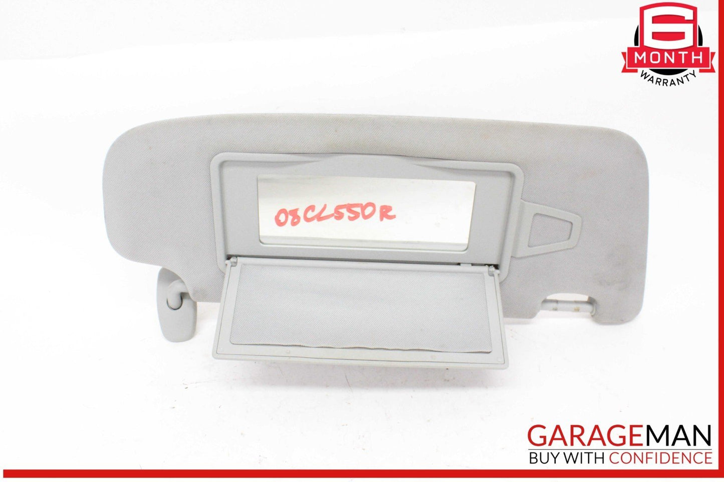 07-14 Mercedes W216 CL550 Front Right Passenger Side Sun Visor Sunvisor Gray OEM