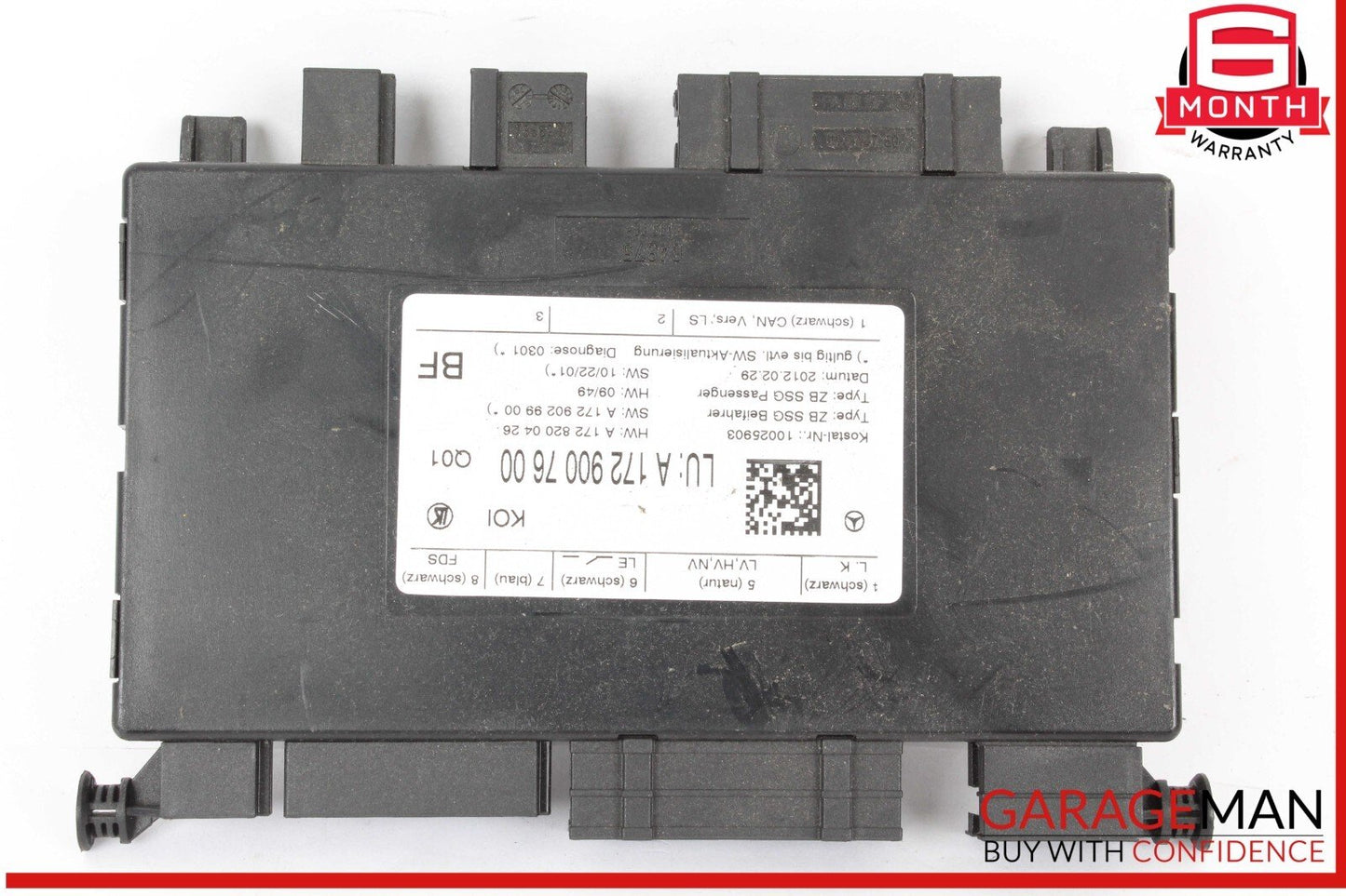 10-18 Mercedes W218 CLS550 Front Right Seat Control Module 1729007600 OEM