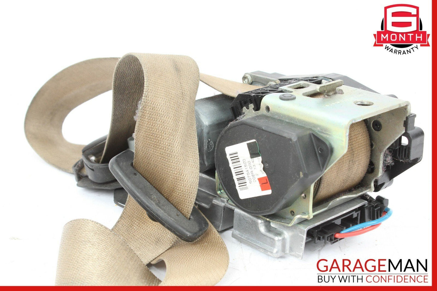 07-09 Mercedes W211 E350 E63 AMG Front Left Driver Seat Belt Retractor Beige OEM