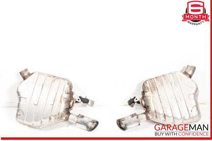 12-17 Audi A6 A7 Rear Left & Right Side Exhaust Muffler Tips Set of 2 Pc OEM