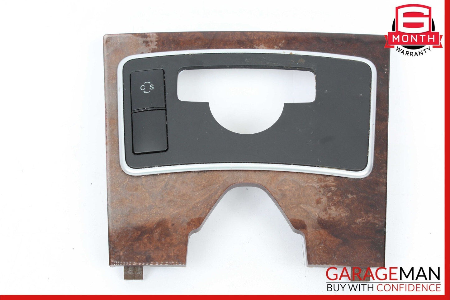10-13 Mercedes W212 E350 E400 E550 Center Console Switch Trim Cover Bezel Wood