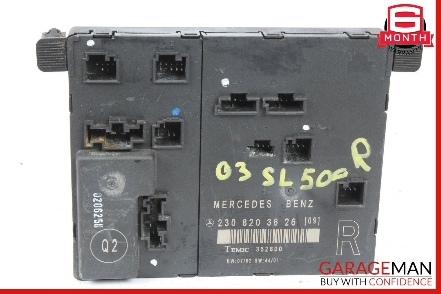 03-08 Mercedes R230 SL500 SL600 Front Right Passenger Side Door Control Module