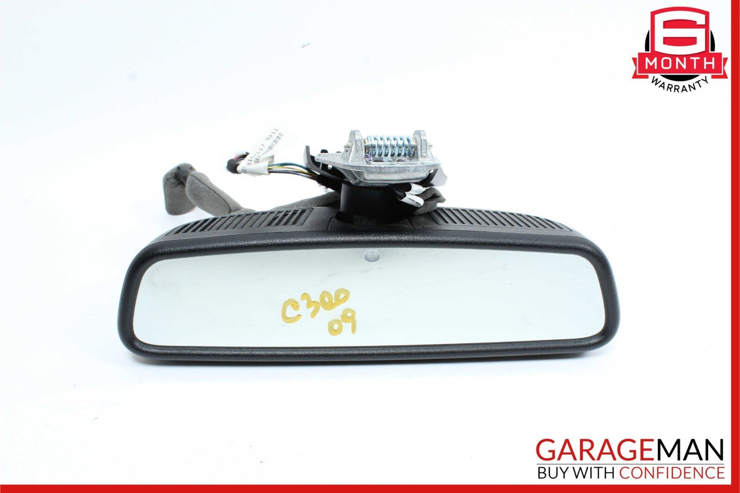08-12 Mercedes W204 C300 E350 Interior Rear View Mirror Assembly Black OEM