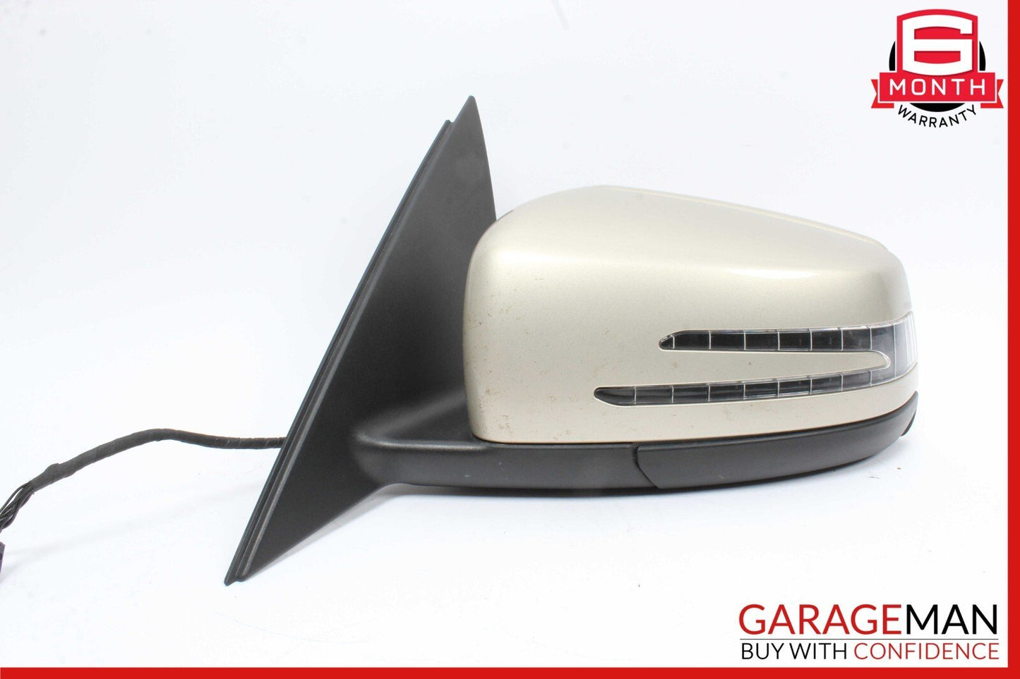 10-11 Mercedes W204 C300 C350 Front Left Side Mirror Door Rear View Pearl Beige