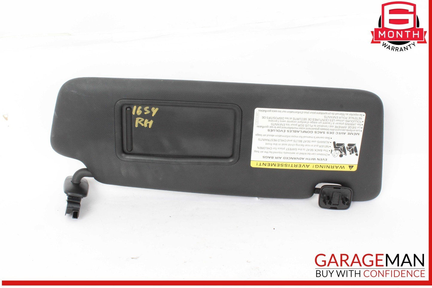 09-16 Audi S4 A4 Front Right Passenger Side Sun Visor Sunvisor 8H0010501 OEM