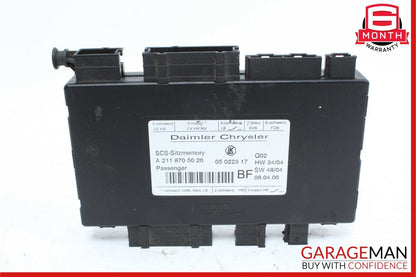 03-12 Mercedes GL450 SLK280 CLS500 Front Right Side Seat Control Module Unit OEM