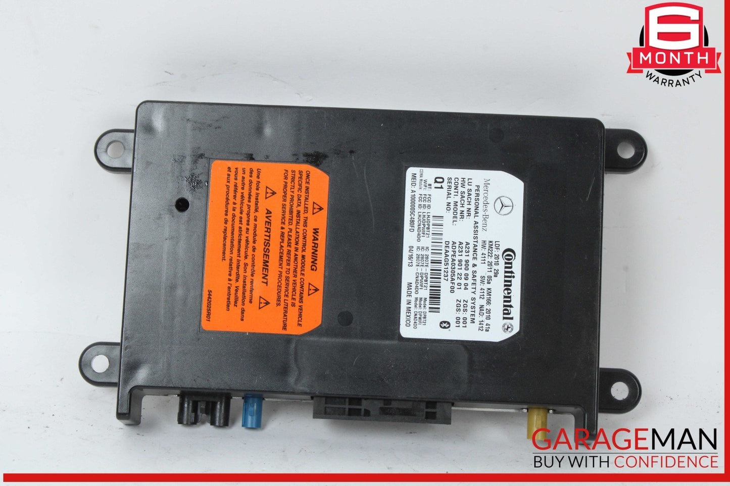 10-20 Mercedes W212 E350 C400 GLA250 SL400 Communication Control Module OEM