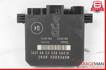 01-07 Mercedes W203 C230 C320 C240 Rear Right Side Door Computer Control Module
