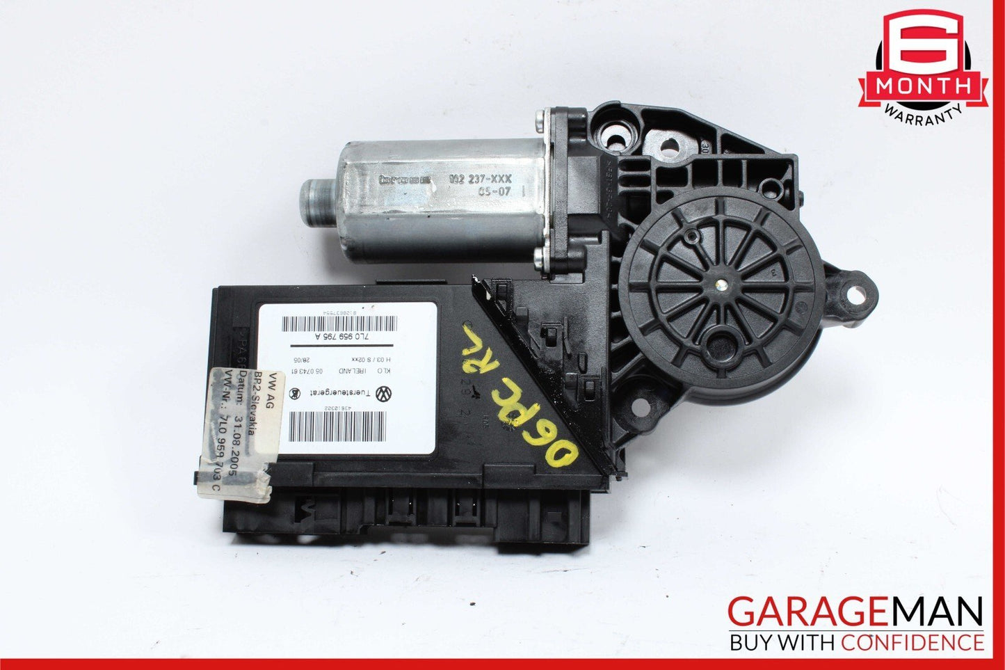 03-10 Porsche Cayenne 955 957 Rear Left Side Door Window Regulator Motor Unit
