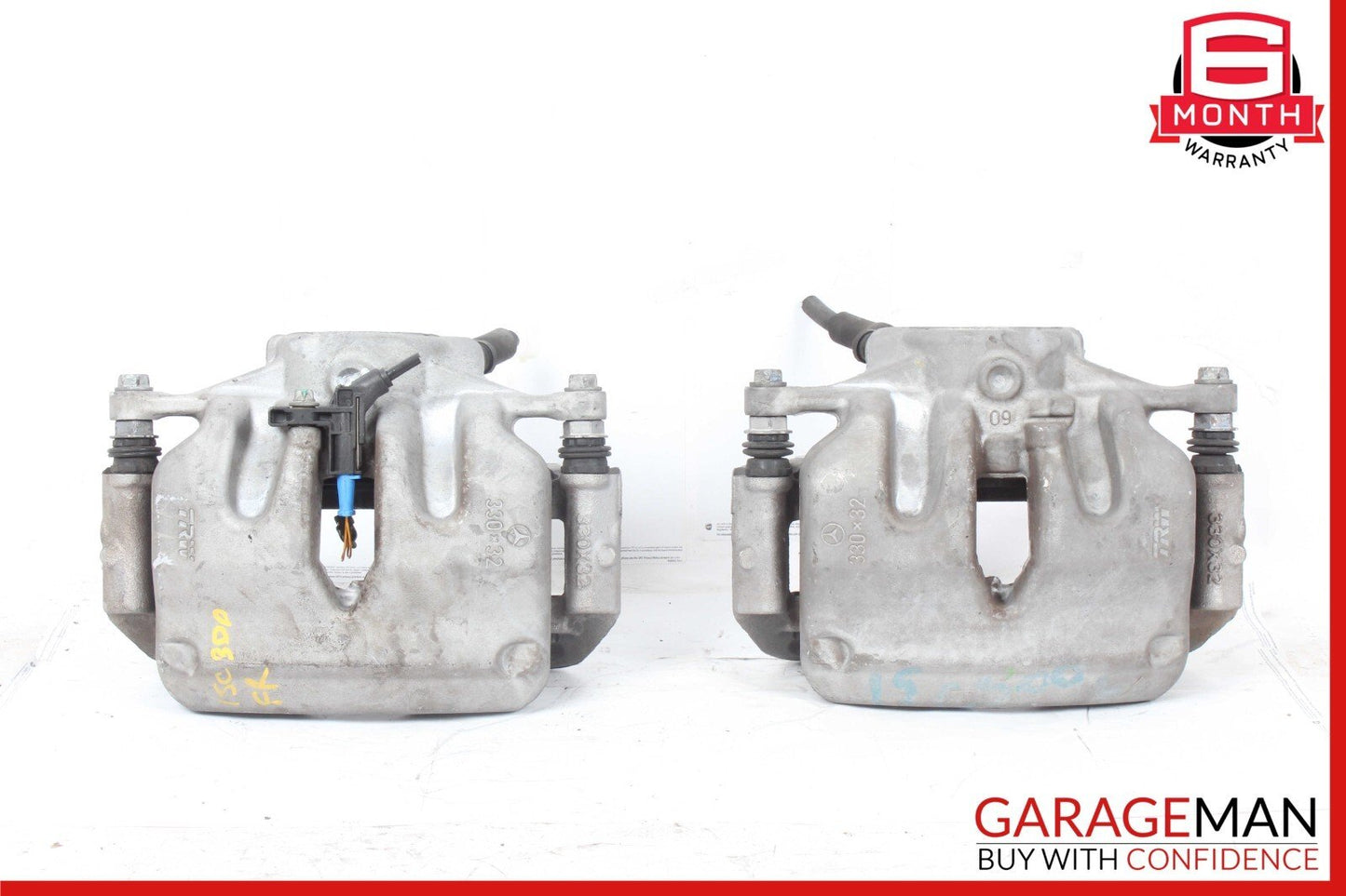 15-20 Mercedes W205 C350e C300 Front Right & Left Side Brake Calipers Set of 2
