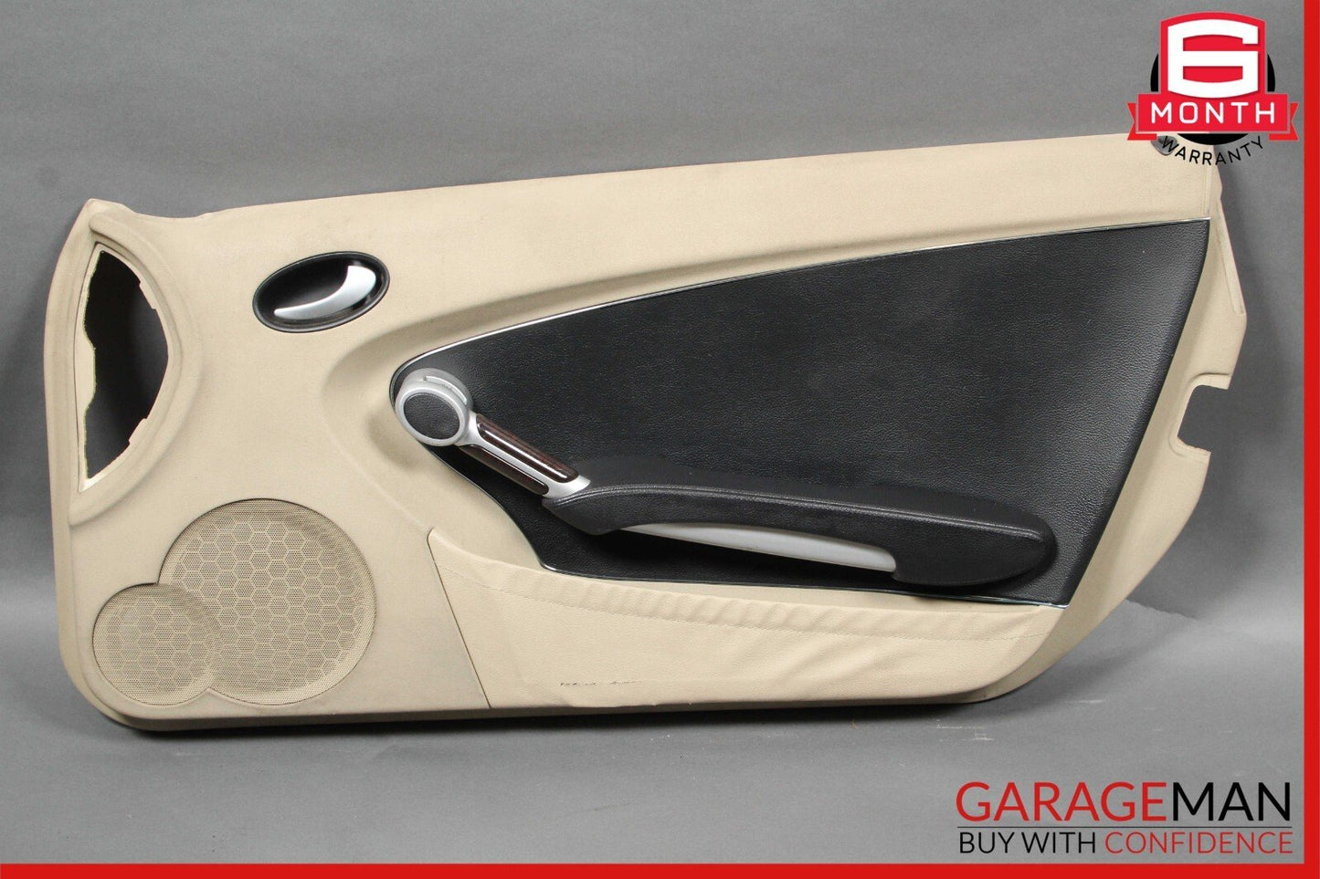 05-11 Mercedes R171 SLK350 Front Right Side Interior Door Panel Trim Cover Beige