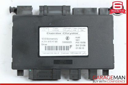03-12 Mercedes W251 R350 E350 Seat Control Module Front Left 2118704785 OEM