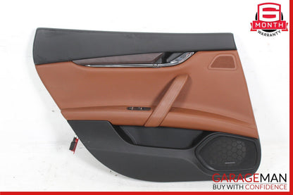 14-17 Maserati Quattroporte SQ4 M156 Rear Left Side Interior Door Panel OEM