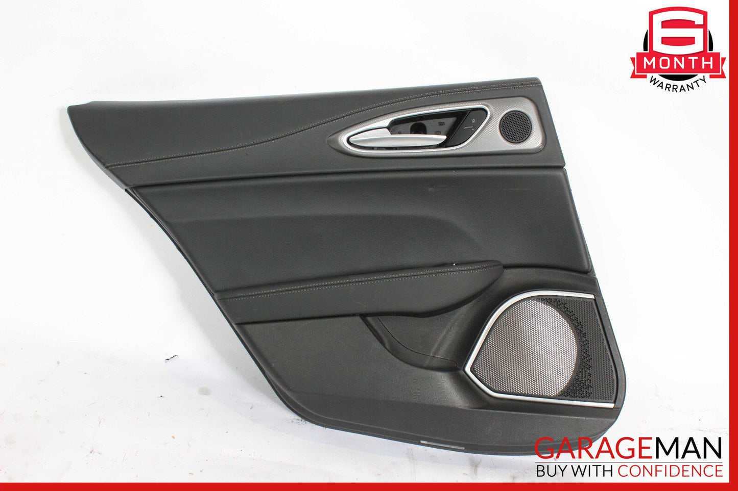 17-19 Alfa Romeo Giulia Rear Left Side Interior Door Panel Cover Trim Assembly