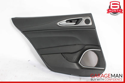 17-19 Alfa Romeo Giulia Rear Left Side Interior Door Panel Cover Trim Assembly