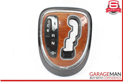 00-06 Mercedes W220 S430 S500 S55 AMG Gear Shifter Bezel Trim Indicator Wood OEM