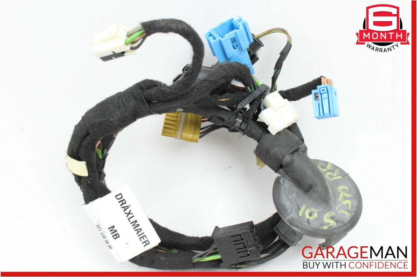 07-13 Mercedes W221 S550 S65 Rear Right / Left Side Door Wire Harness Wiring OEM