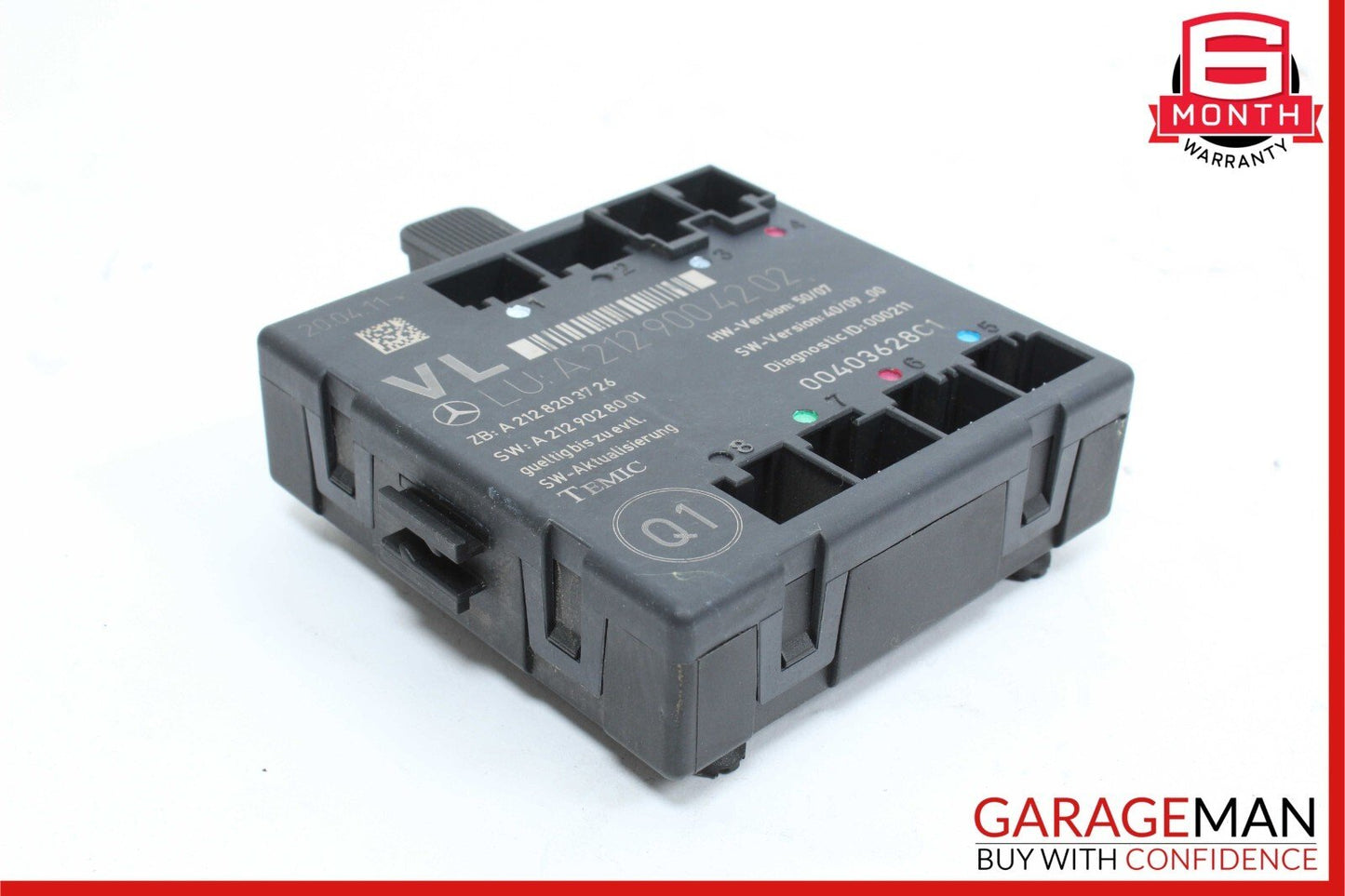08-14 Mercedes W212 E350 C250 Front Left Driver Side Door Control Module OEM