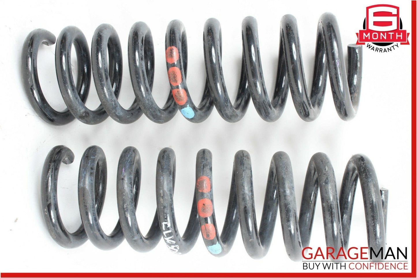 03-09 Mercedes W209 CLK500 Rear Left & Right Shock Absorber Coil Spring Set of 2