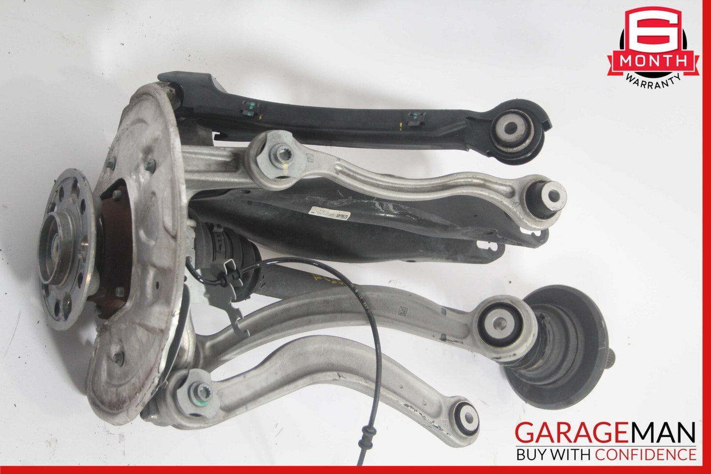 15-20 Mercedes W205 C300 Rear Left Spindle Knuckle Hub Shaft Control Arms Assy