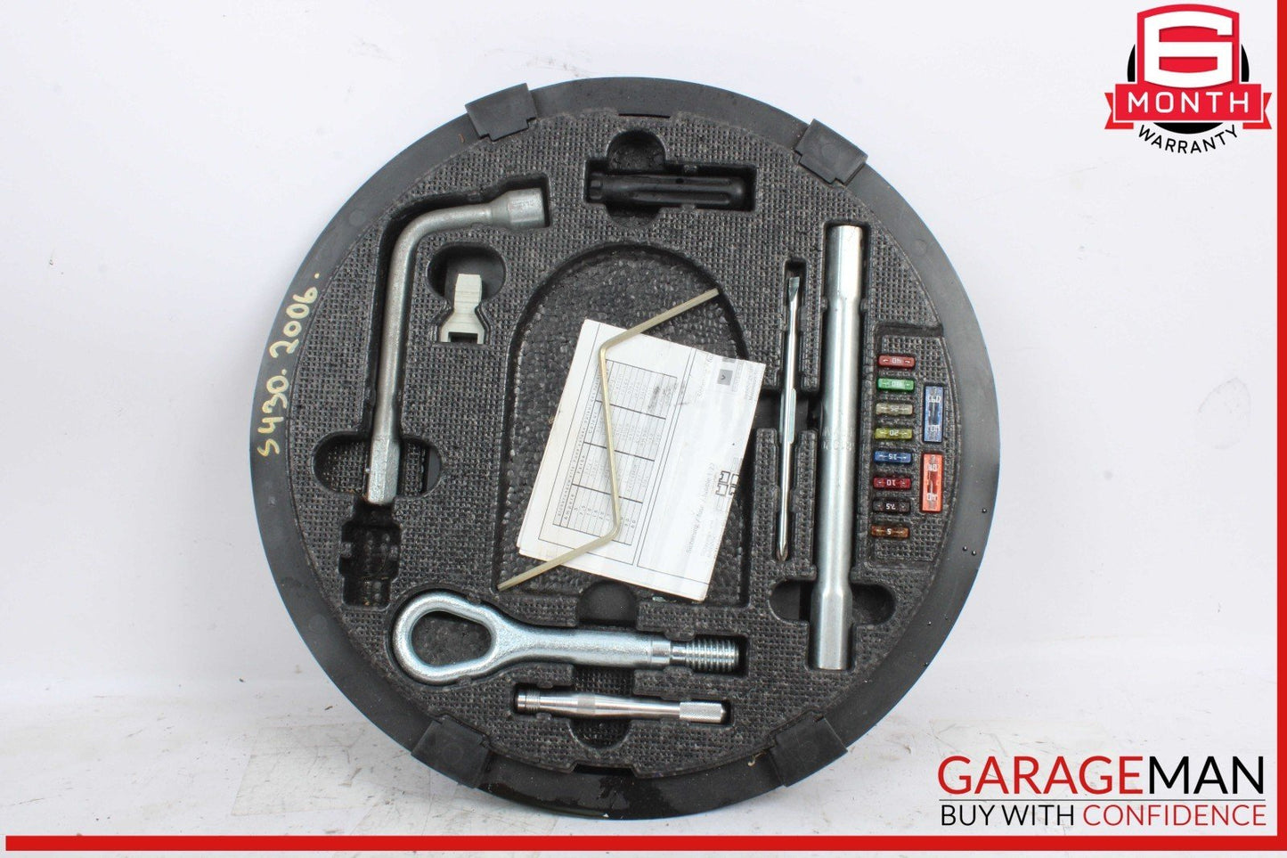 00-06 Mercedes W220 S600 CL500 CL55 AMG Emergency Spare Tire Jack Tool Kit OEM