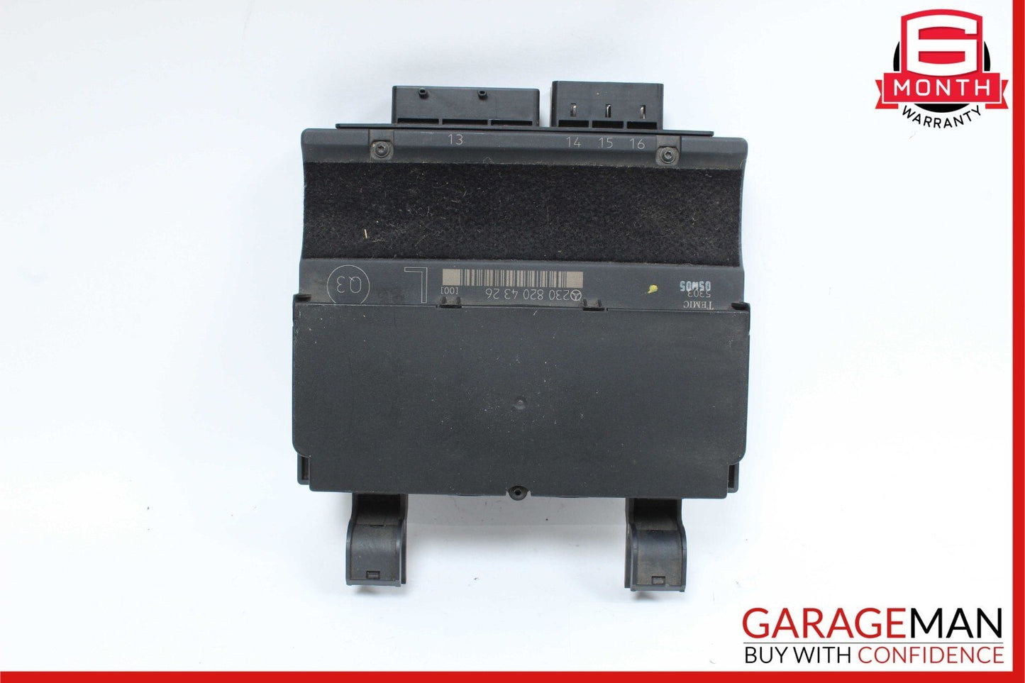 03-08 Mercedes R230 SL500 SL55 AMG Left Driver Under Seat Control Module Unit