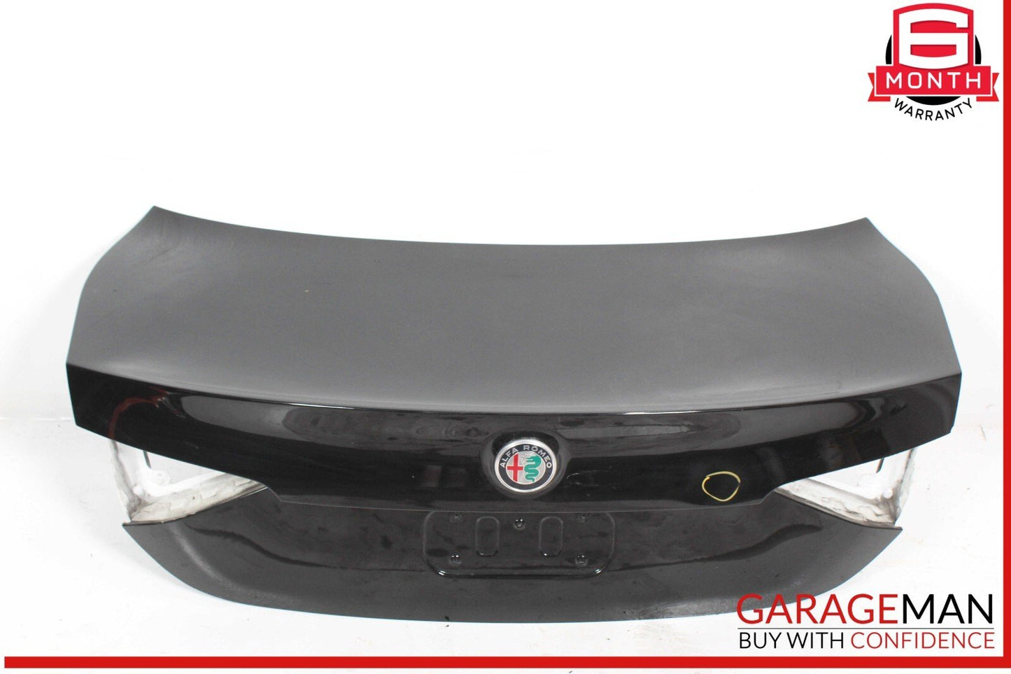 17-22 Alfa Romeo Giulia Trunk Lid Hatch Shell Panel Black OEM
