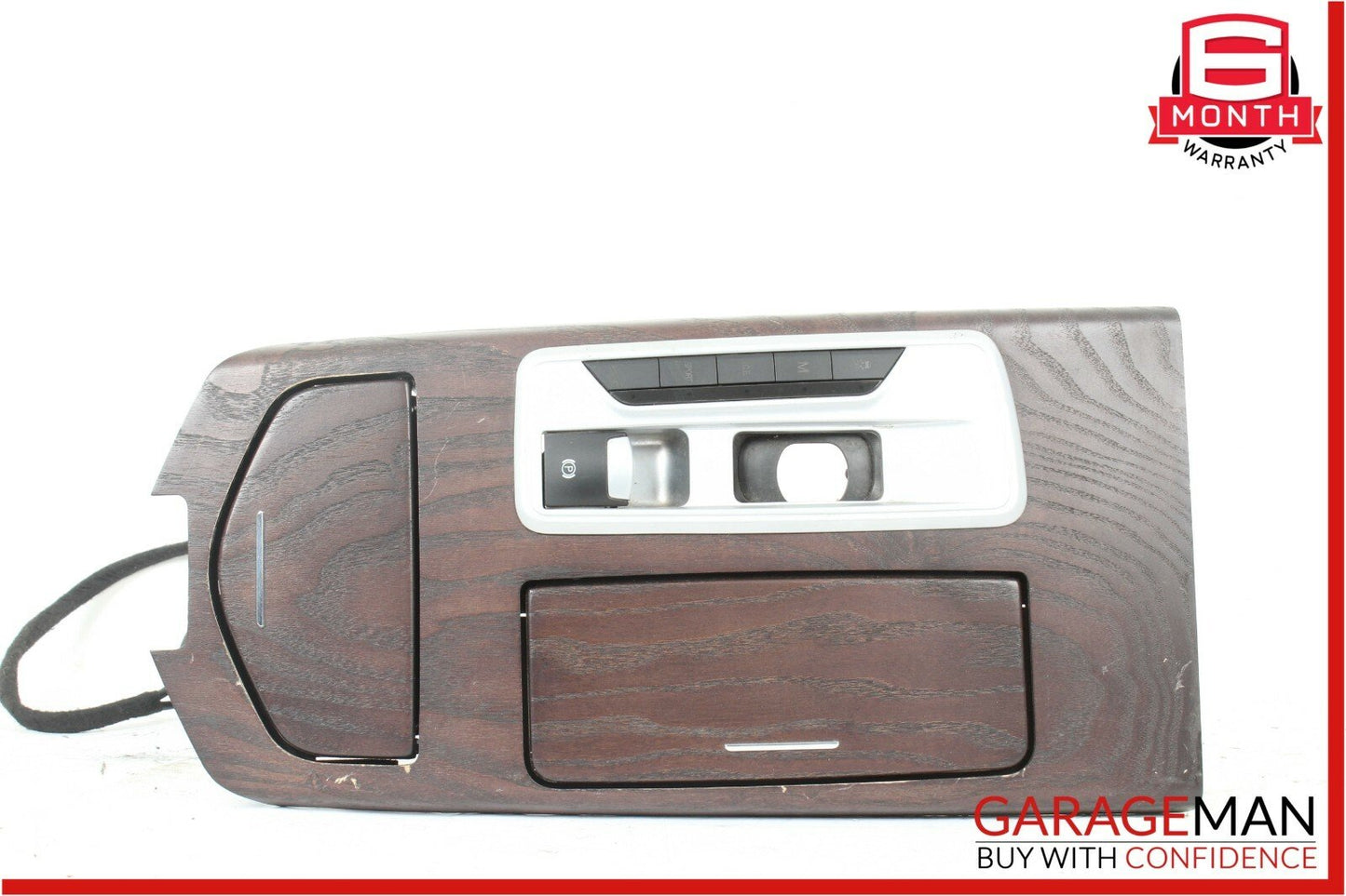 14-17 Maserati Ghibli Center Console Cupholder Armrest Ashtray Compartment Wood