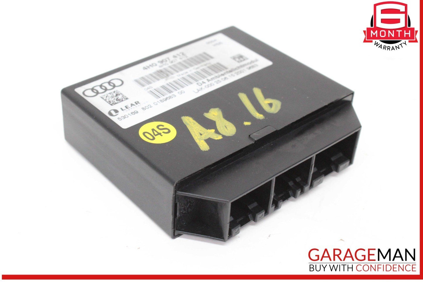11-18 Audi A8 S8 Comfort Control Keyless Entry Control Module Unit 4H0907412 OEM