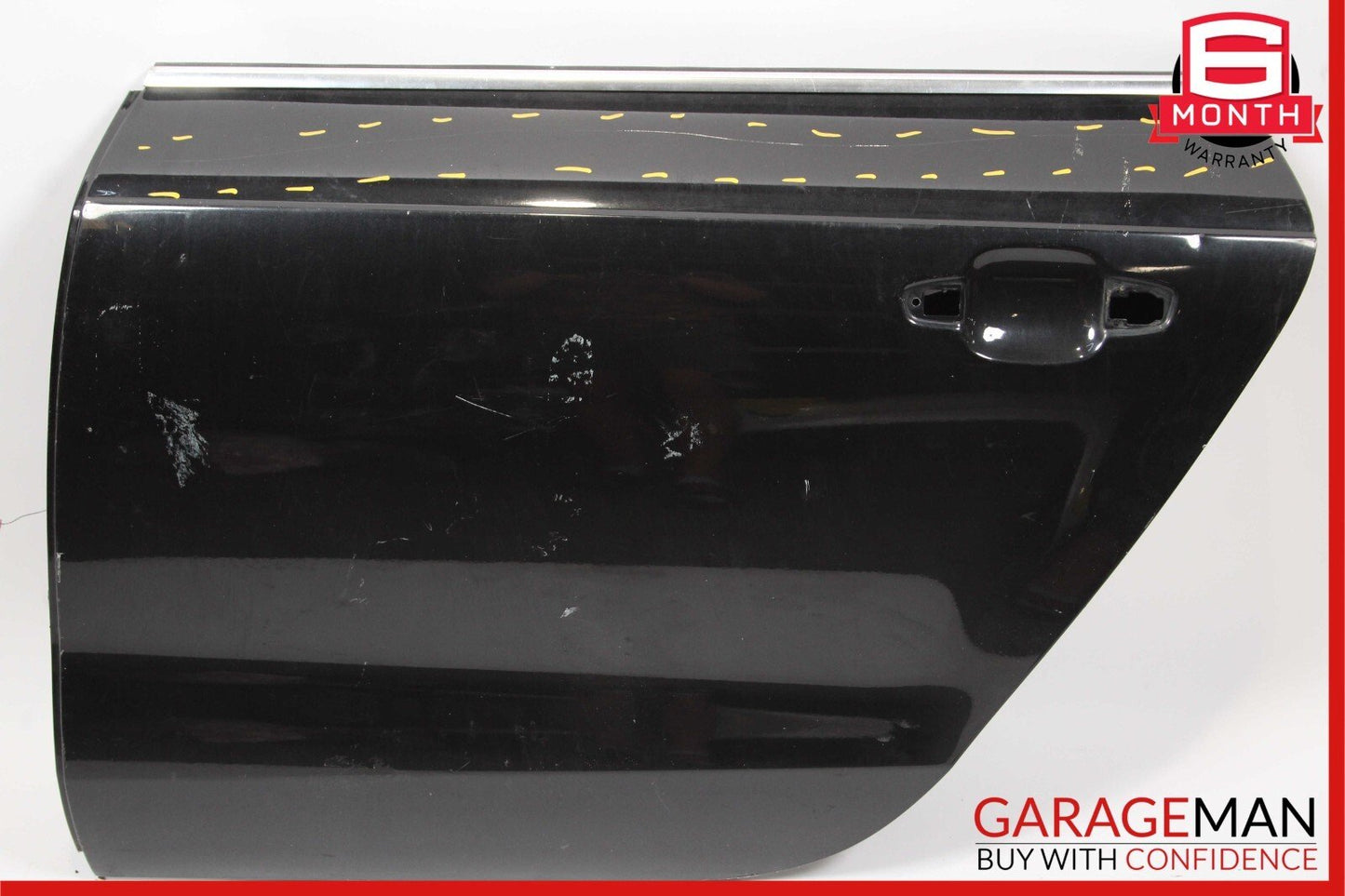 12-18 Audi A7 Rear Left Driver Side Door Shell Panel Black OEM