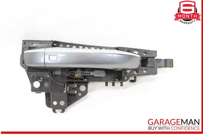 11-18 Audi A8 Front Right Passenger Side Exterior Door Handle Gray 4H0837886 OEM