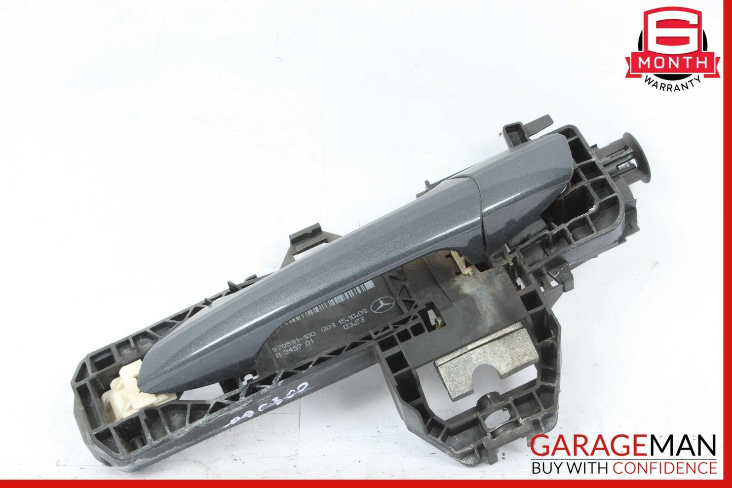 08-11 Mercedes W204 C300 C350 Rear Left Driver Side Exterior Door Handle Grey