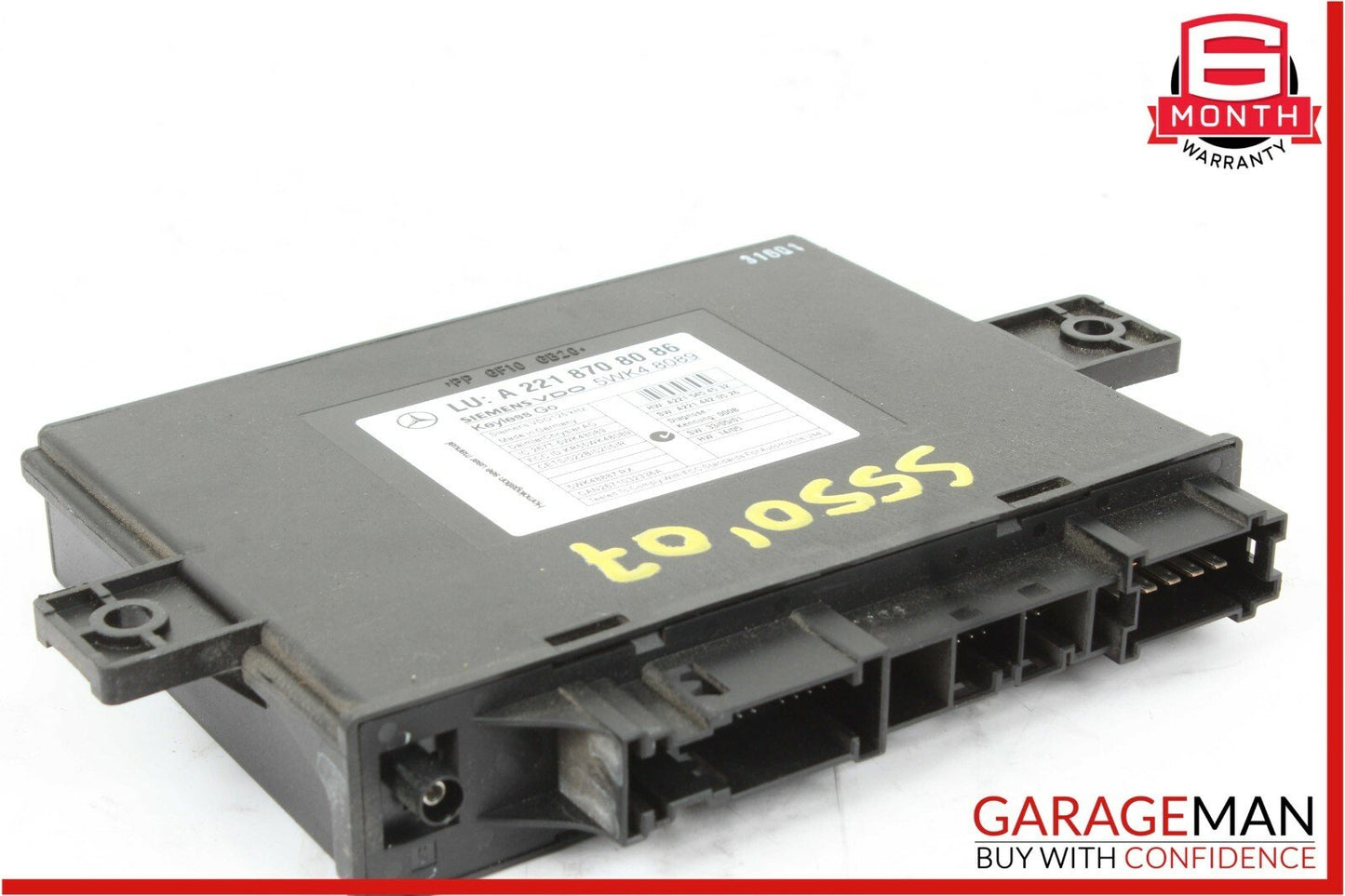 07-14 Mercedes W221 S550 S600 Keyless Go Door Entry Controller Module Unit