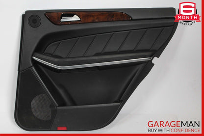 13-16 Mercedes X166 GL450 Rear Right Side Interior Door Panel Cover Trim Black