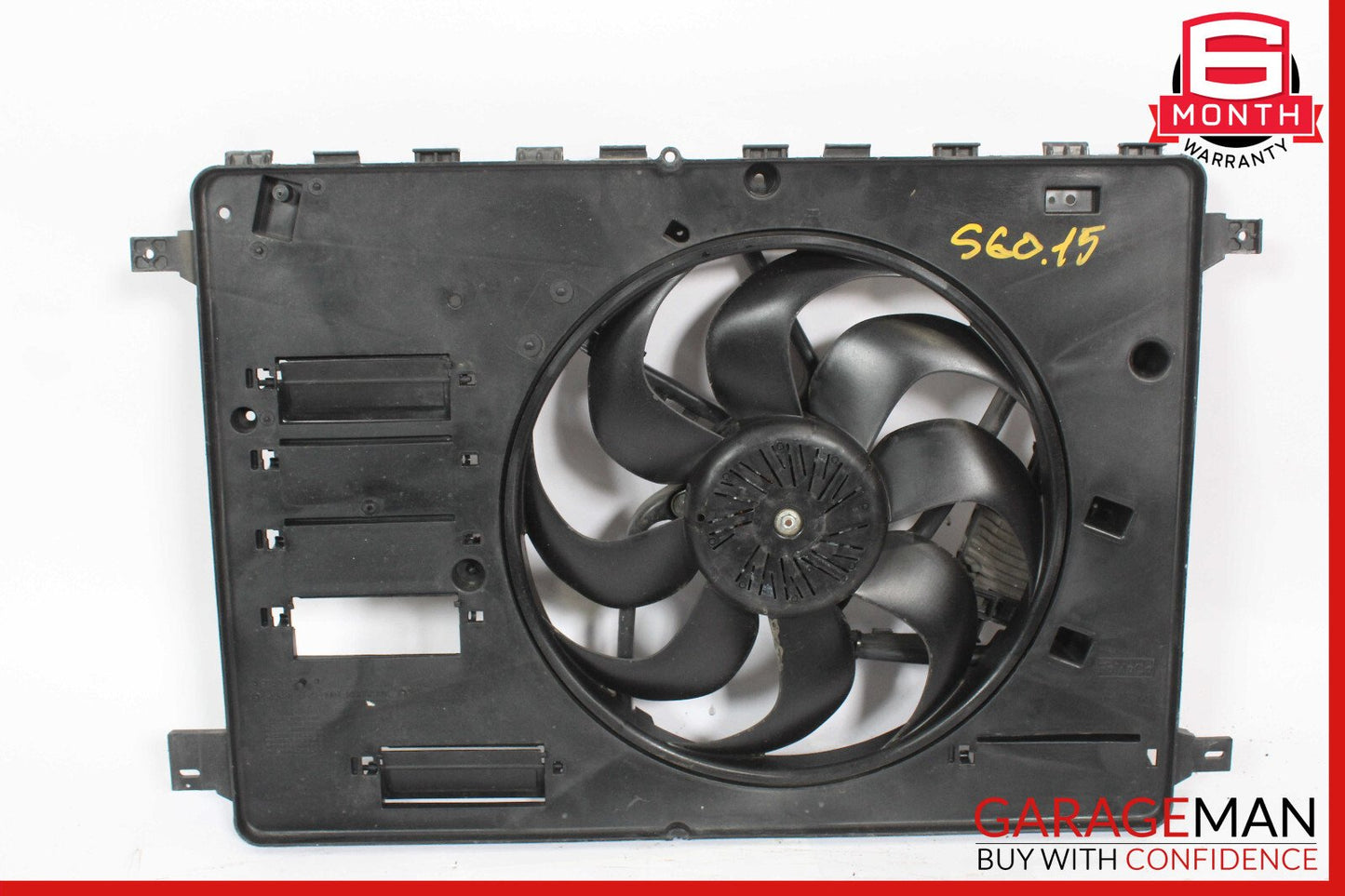 14-18 Volvo S60 Engine Radiator Cooling Fan Motor Assembly OEM