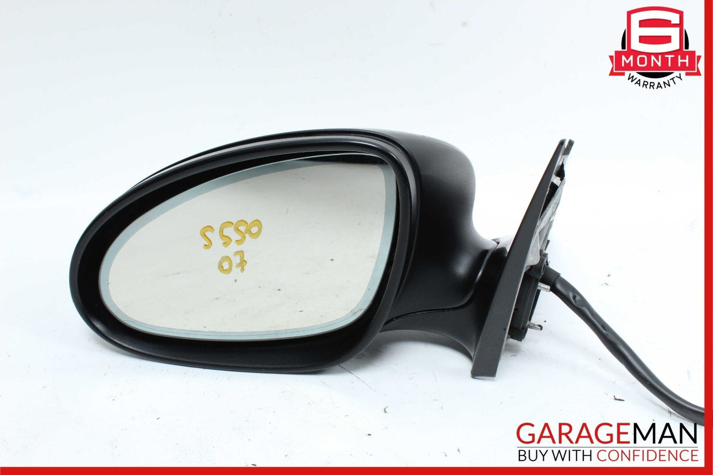 07-09 Mercedes W221 S550 S600 Front Left Side Mirror Door Rear View Black OEM