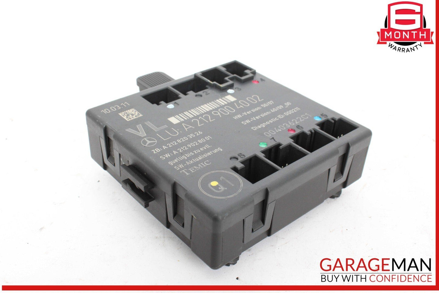 08-14 Mercedes W204 C300 Front Left Driver Side Door Control Module Unit OEM