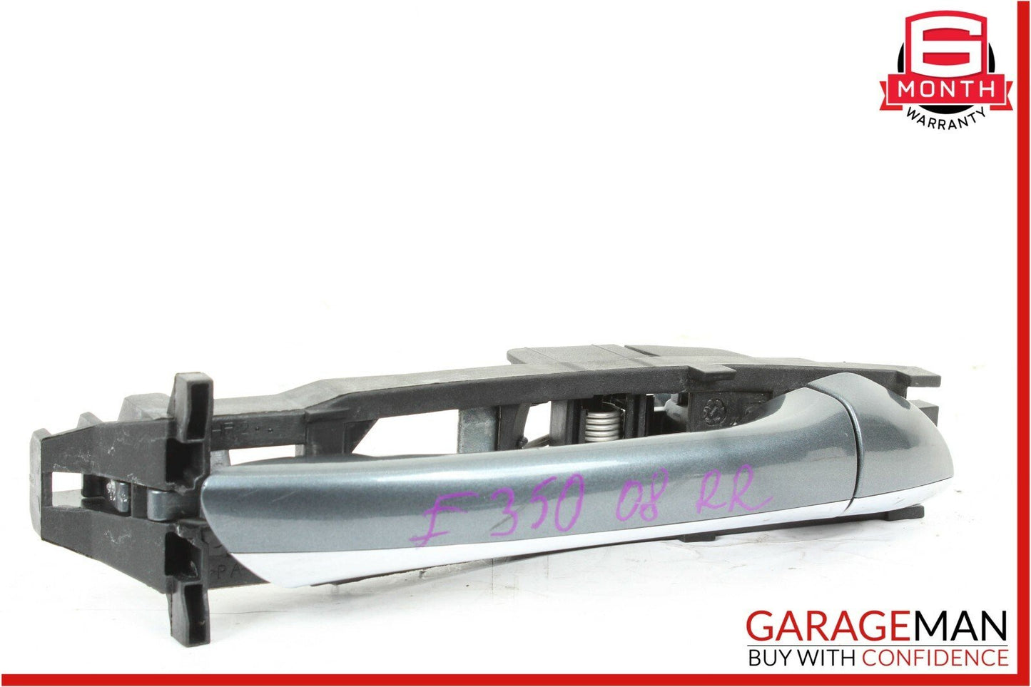 03-09 Mercedes W211 E350 Rear Right Passenger Exterior Door Handle Flintgray