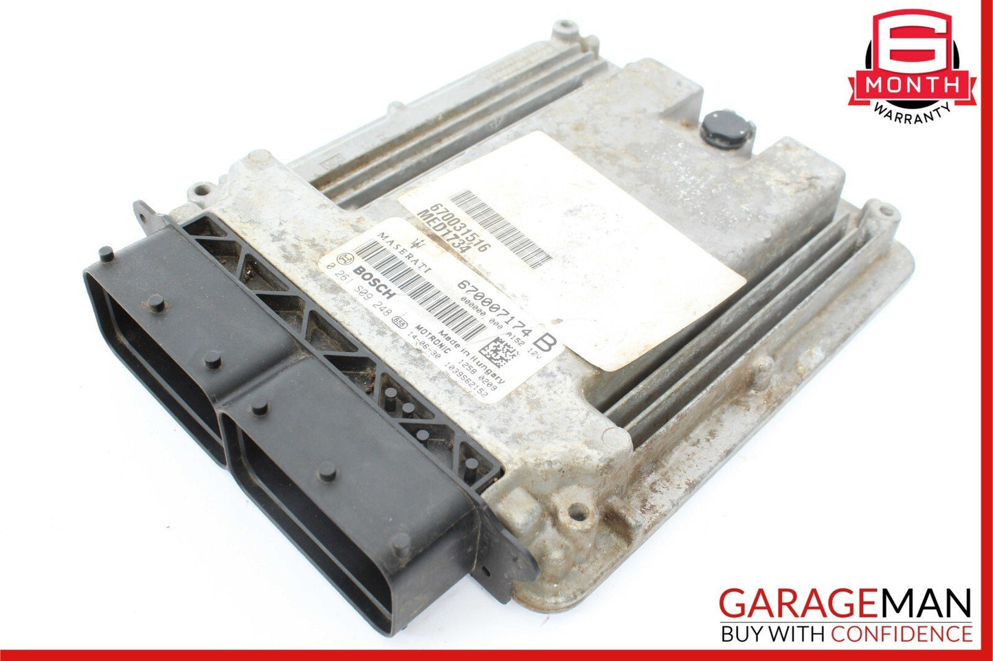 14-17 Maserati Ghibli ECU ECM Engine Computer Control Module Unit 670031516 OEM