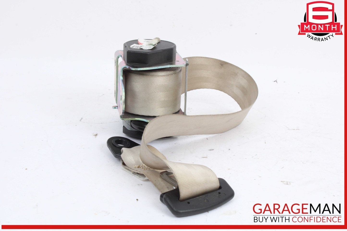 14-17 Maserati Quattroporte S Rear Left or Right Side Seat Belt Beige OEM