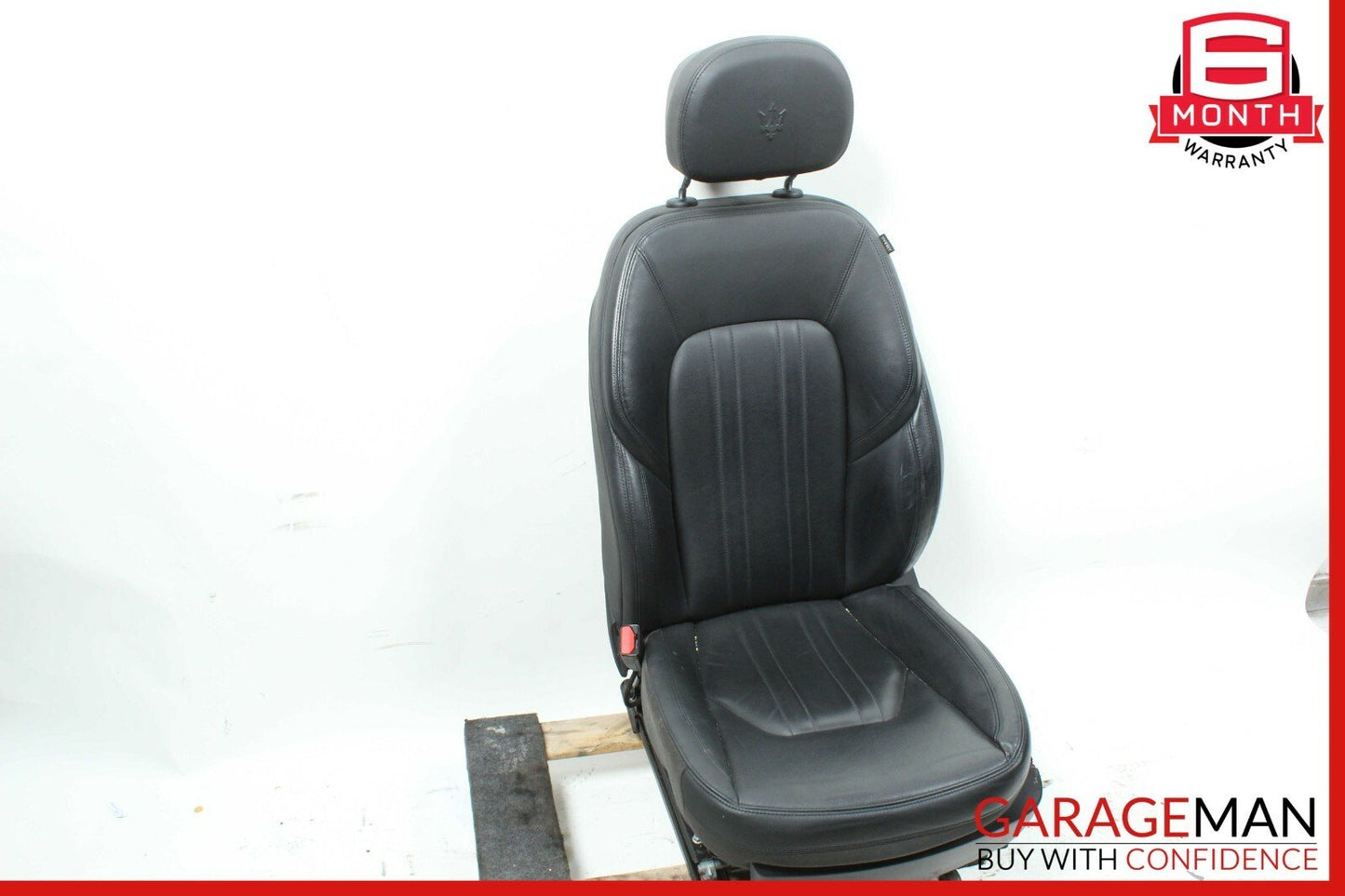 14-17 Maserati Ghibli Front Left Side Complete Seat Cushion Assembly Black OEM