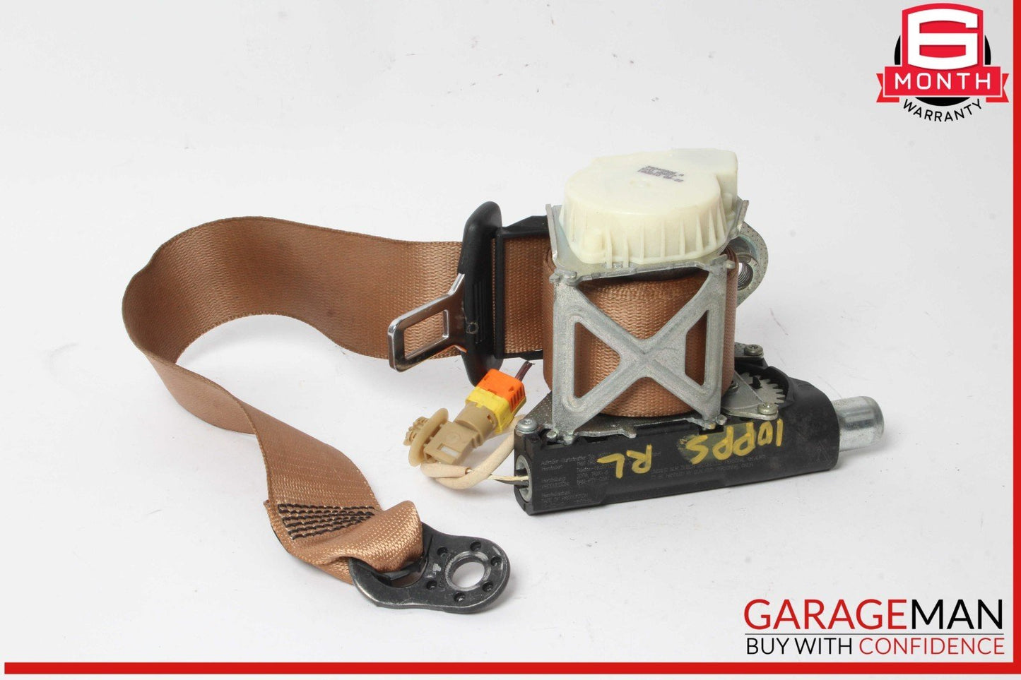 10-16 Porsche Panamera 970 Rear Left or Right Side Seat Belt Brown OEM