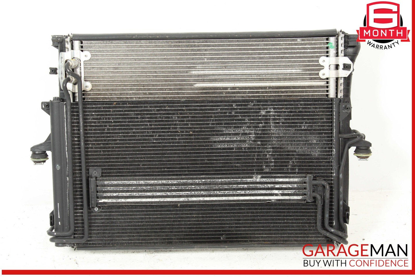 03-06 Porsche Cayenne 955 Engine Motor Cooling Radiator AC A/C Condenser Assy
