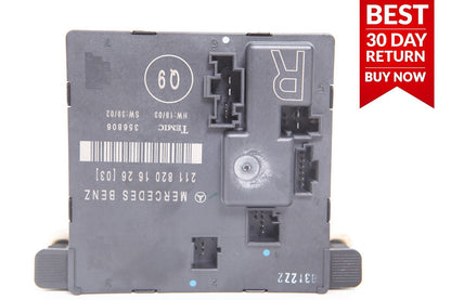 03-06 Mercedes W211 E320 E500 Rear Right Passenger Side Door Control Module A76