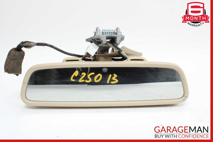 08-14 Mercedes W204 C300 C250 Front Top Upper Rear View Mirror Assy Beige OEM