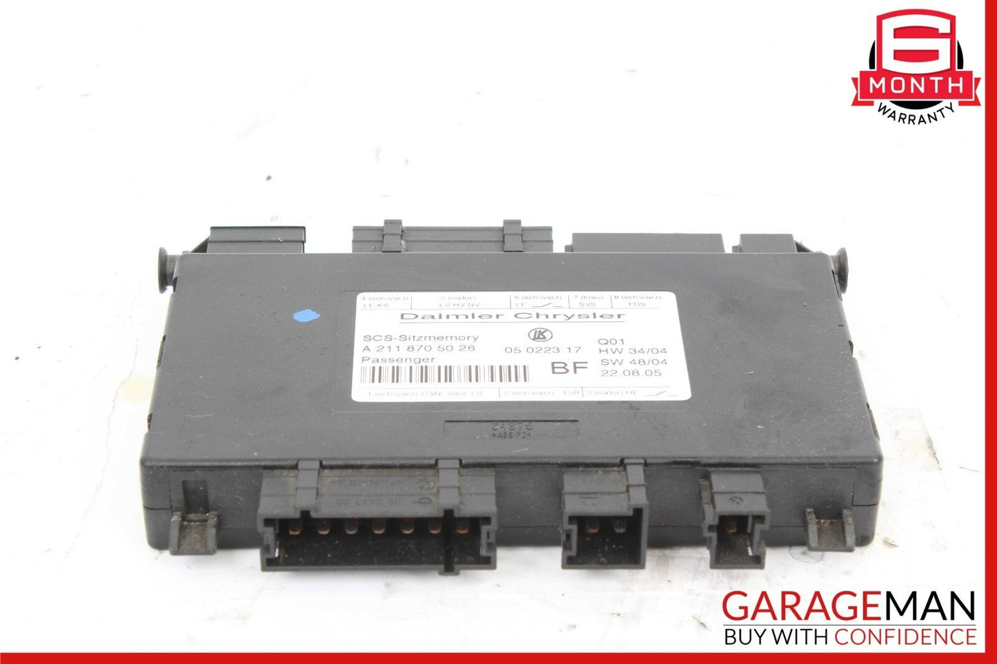 03-12 Mercedes W219 CLS500 E350 Under Seat Control Module Front Right Side OEM