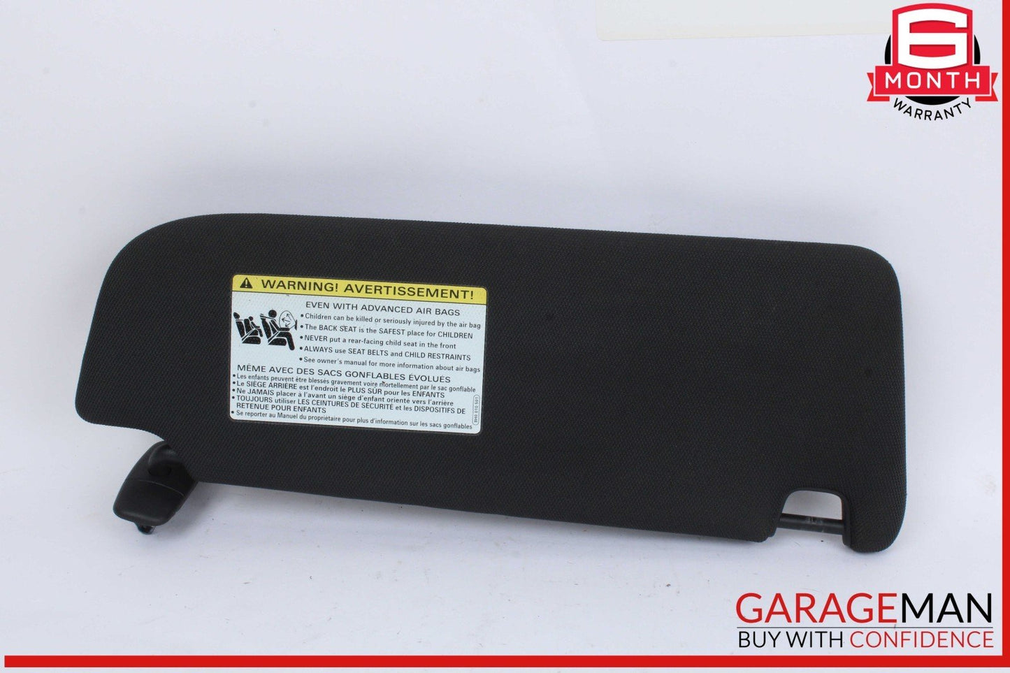 16-18 Audi A7 A6 Front Left Driver Side Sun Visor Sunvisor Black 4G0857551M OEM