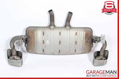 11-14 Porsche Cayenne 958 Hybrid S Dual Exhaust Muffler Mufflers Assembly OEM